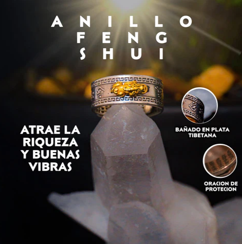 Anillo Feng Shui de la Abundancia y Riqueza